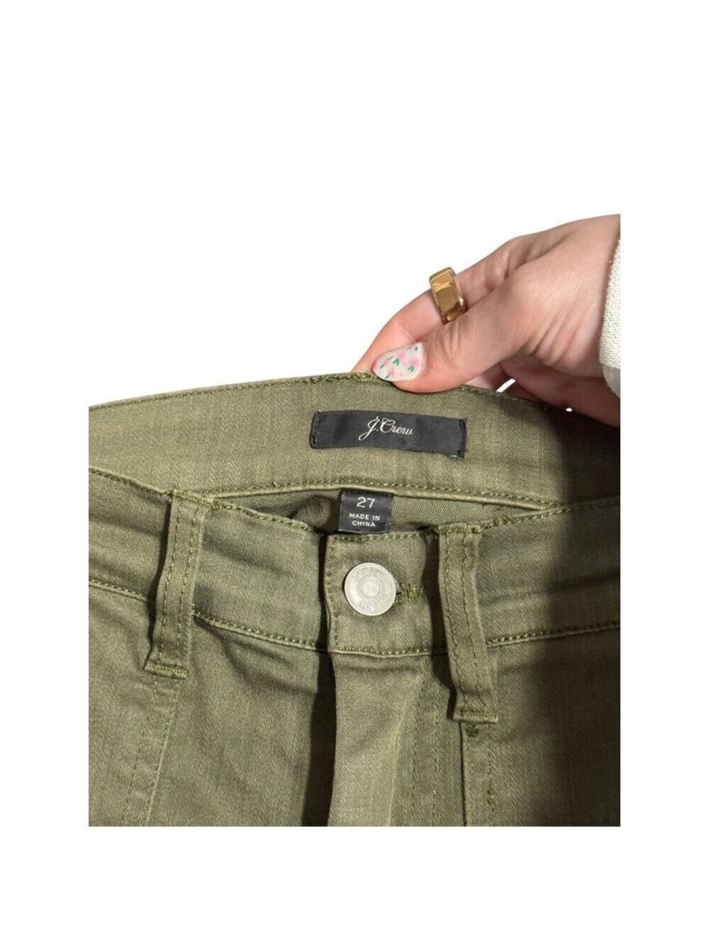 Women's J.Crew Green Ankle & Cropped Pants Size 27 - Picture 4 of 5